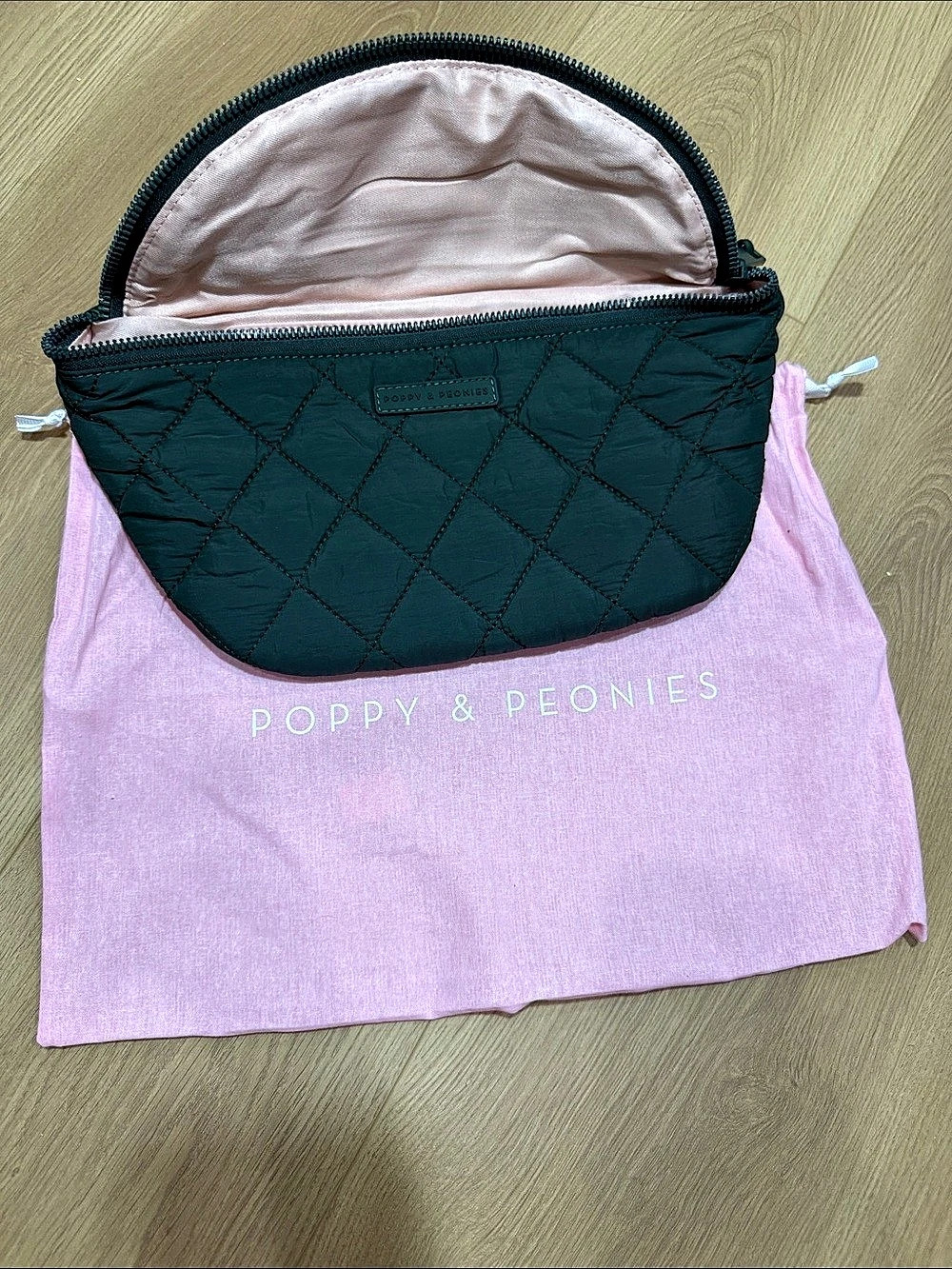 Poppy & Peonies Quilted Crossbody Bag